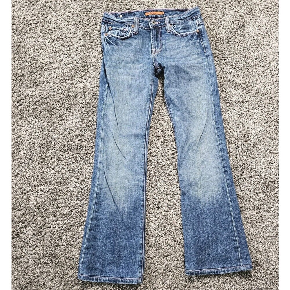 Vertigo Paris Jeans Women's 3/4 Bootcut Flare Casual Women's 27 Blue